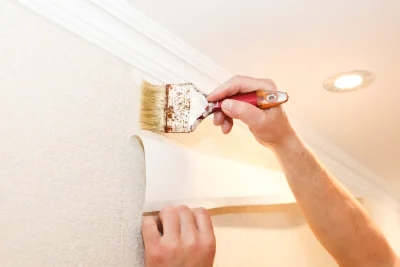 Pose de papier peint à Praye — revêtements muraux et toiles de verre
